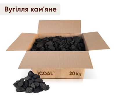 ICOAL Каменный уголь ДГ 13-100 в коробке 20 кг