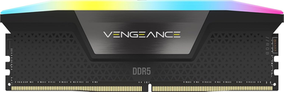 Pamięć RAM Corsair DDR5-5200 16384MB PC5-41600 Vengeance RGB Black (CMH16GX5M1B5200C40)