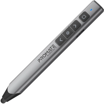 Презентер з лазерною указкою та стилусом Promate ProPointer-S Grey (propointer-s)