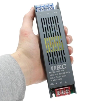 Блок питания 12V 35A METAL Long – импульсный 420W для LED (6598-2546)