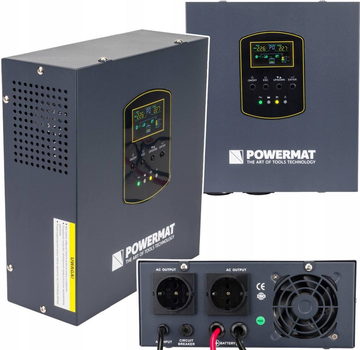 Блок джерело безперебійного живлення powermat PM-UPS-800MW 800 ВА 500 Вт чиста синусоїда