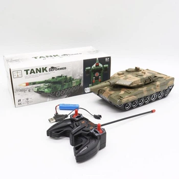 Игрушка танк-трансформер 28см + пульт (до 30хв) с USB, 555, Песок (6598-3477)