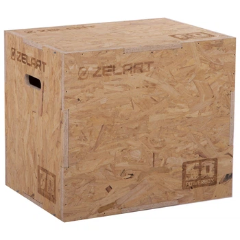 Бокс плиометрический тумба для кроссфита Плиобокс Wood Plyo box Zelart FI-3636-2