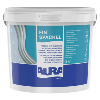 Шпатлевка акриловая Aura Luxpro Fin Spackel финишная 8 кг