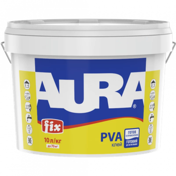 Клей вініл - ацетатний Aura Fix Pva контактний 10л