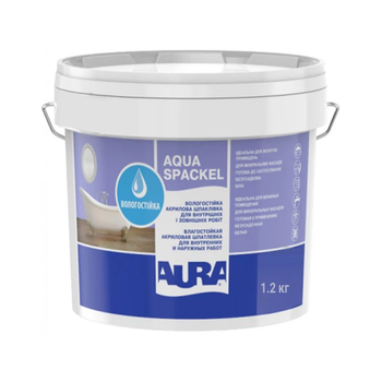 Шпатлевка акриловая Aura Luxpro Aqua Spackel влагостойкая 1.2 кг