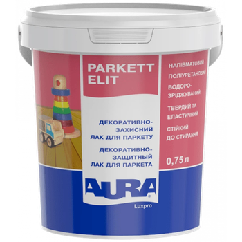 Лак полиуретановый Aura Luxpro Parkett Elit Matt паркетный 0.75л