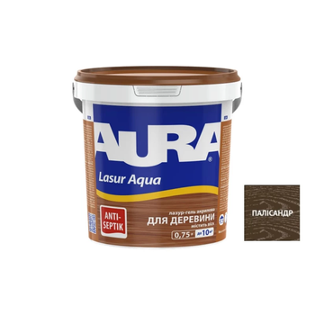 Лазур - лак акриловый Aura Lasur Aqua для древесины палисандр 0.75л