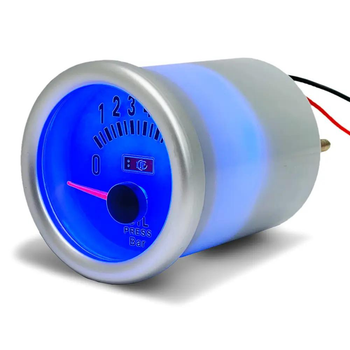 Указатель давления масла Ket Gauge 7704-1 Ø52 мм с LED подсветкой | Прибор датчик автомобильный
