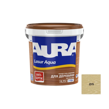 Лазур – лак акриловый Aura Lasur Aqua для древесины дуб 0.75л