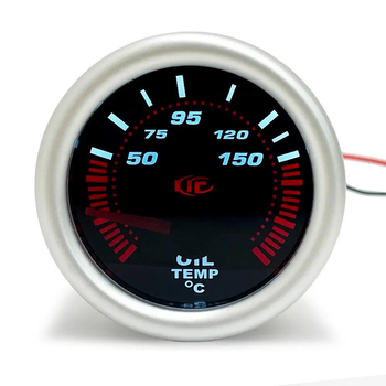 Указатель температуры масла Ket Gauge 7703-2 Ø52 мм с LED подсветкой | Прибор датчик автомобильный