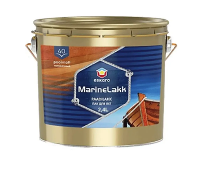 Лак алкид-уретановый ESKARO MARINE LAKK 40 яхтовый 2.4л