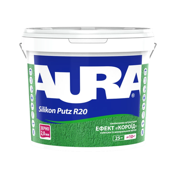 Штукатурка силиконовая Aura Dekor Silikon Putz R20 "короед" 25кг