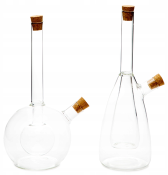 Zestaw butelek HOMLA Basic na oliwę i ocet 2 x 21 cm (5904183833897)