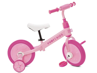 Велосипед-биговел PROFI KIDS 12" трансформер 2 в 1 розовый (MBB1012-2)
