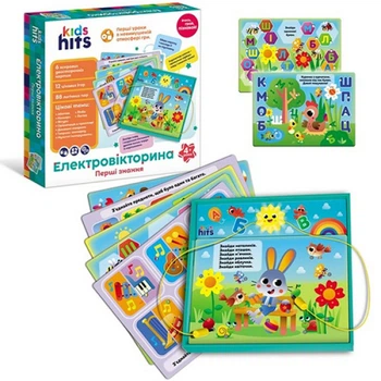 Навчальна електровікторина Kids Hits KH55/001 B, Азбука та перші знання (KH55/001-RT)