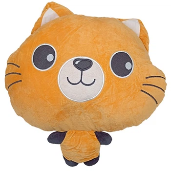 М'яка іграшка кішечка з пледом Bambi L1128 K, Персиковий плюш, 40 см (L1128 Peach-RT)