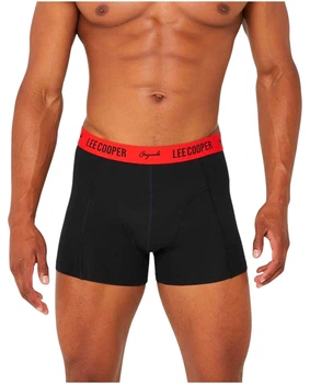 Трусы-боксеры мужские Lee Cooper 42261140RED XL черные с красным поясом (4226114047071)