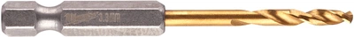 Сверло по металлу Milwaukee RedHEх Shockwave HSS-TiN Ø 3.3 х 67 х 24 мм 2 шт (4932471089)
