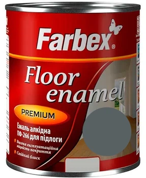 Емаль алкідна Farbex ПФ-266 2.8 кг Сіра (4823083314637)