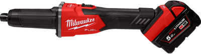 Шлифмашина прямая аккумуляторная Milwaukee M18 FDGRB-502X + зарядное устройство + 2 аккумулятора Х5 Ач + HD кейс (4933480954)