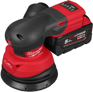 Шлифмашина эксцентриковая аккумуляторная Milwaukee M18 FROS125-502X + ЗУ + 2 АКБ Х5Ач + Кейс (4933498254)