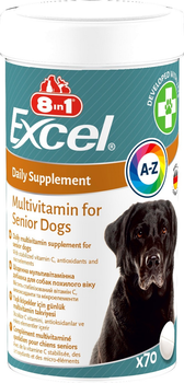 Витамины 8in1 Excel Multi Vitamin Senior для пожилых собак, мультивитамин 70 шт. (4048422183907)