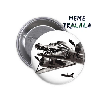 Значок Bombardiro Crocodilo Бомбардиро Крокодило meme мем #02