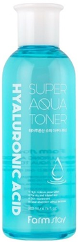 Тонер для обличчя FarmStay Hyaluronic Acid Super Aqua зволожуючий 200 мл (8809809800956)