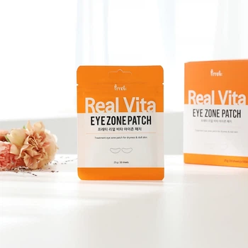 Осветляющие тканевые патчи для глаз с витаминами Prreti Real Vita Eye Zone Patch 30 шт
