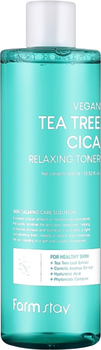 Тонер для обличчя FarmStay Vegan Tea Tree Cica заспокійливий 400 мл (8809783329870)