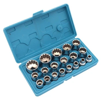 Набір головок 1/2" 8-32мм, 19од, XL-tools