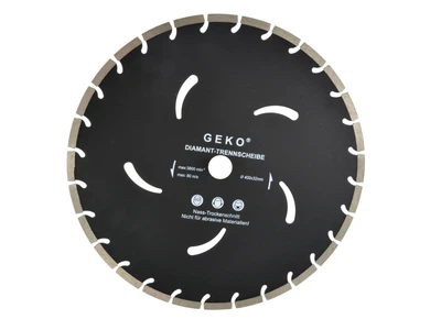 Диск алмазный отрезной 400x10х32мм, black, бетон, 3800об/мин, G00298, Geko