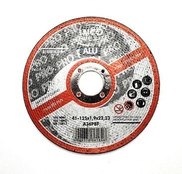 Круг отрезной по металлу 125х1,9x22,23мм, A36PBF-41, ALU-PRO, IncoFlex (50)