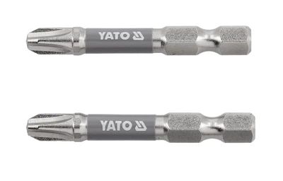 Бита торцевая PH3x50мм, 1/4", (6,35мм), (2шт), Nickel S2, YT-78022, Yato