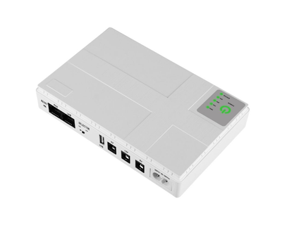 ИБП (UPS) для Роутера DC1018P - 12V/ 9V/ 5V 10400 mAh 18W белый (для устройств постоянного тока DC)|USB Type A, USB Type C, POE
