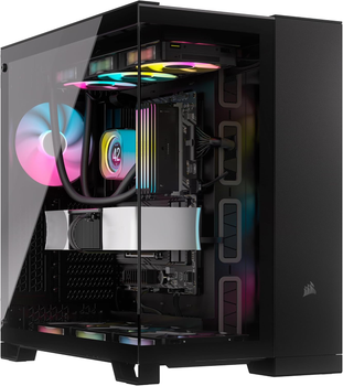 Obudowa Corsair iCUE LINK 6500X RGB z dwiema komorami Mid-Tower ATX Black (CC-9011269-WW)