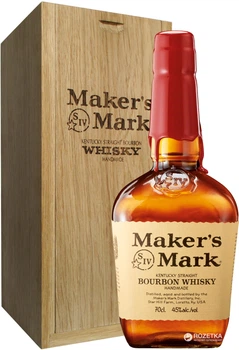 Виски Maker's Mark 0.7 л 45% в деревянной коробке (4820196540038)