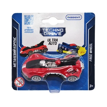 Игровая мини-машинка Ultra Auto TechnoDrive 250321W-3 металлический корпус