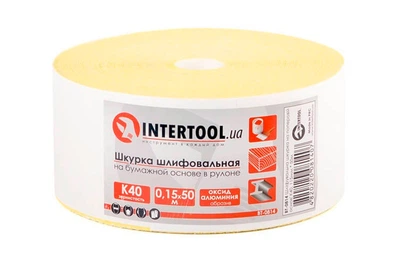 Шлифовальная шкурка Intertool - 115 мм x 50 м x P40 бумага 1 шт.