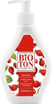 Крем для рук гліцериновий з дозатором "Шипшина" - Bioton Cosmetics Hand Cream 350ml (409017-31021351)
