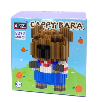 Конструктор 3D Blocks Xinz Капибара №8272, 618 деталей – игрушки с