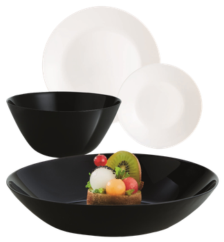 Сервіз LUMINARC LILLIE BLACK and WHITE, 19 пр. (X1202)