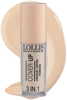 Консилер Lollis Cover-Up 3 в 1 Concealer Contour & Foundation тон 03 5.5 мл (8681546112345)