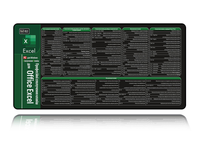 Игровая поверхность WorkPlaceShop Сочитание Клавиш для Microsoft Excel 500х1000 мм