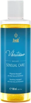 Массажное масло Vibratissimo Sensual Care из алоэ вера и пантенолом 100 мл