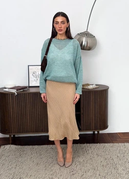Жіночий джемпер ART KNIT Soft бірюзовий, S-M 039554