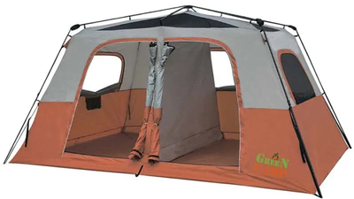 Намет 6-ти місцевий двошаровий Green Camp 1610 автомат для туризму (4151)