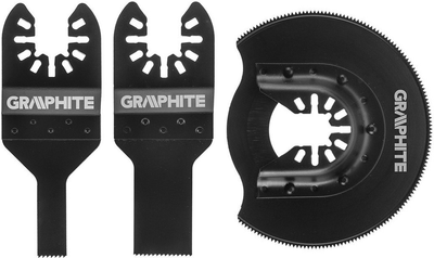 Zestaw brzeszczotów do metalu Graphite 3 szt 56H072 (5902062022134)