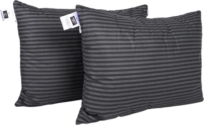 Набір подушок MirSon Сolor Fun Line 17-0611 Stripe Black № 0115 Вовна середні 50x70 см 2 шт (2200011158655)